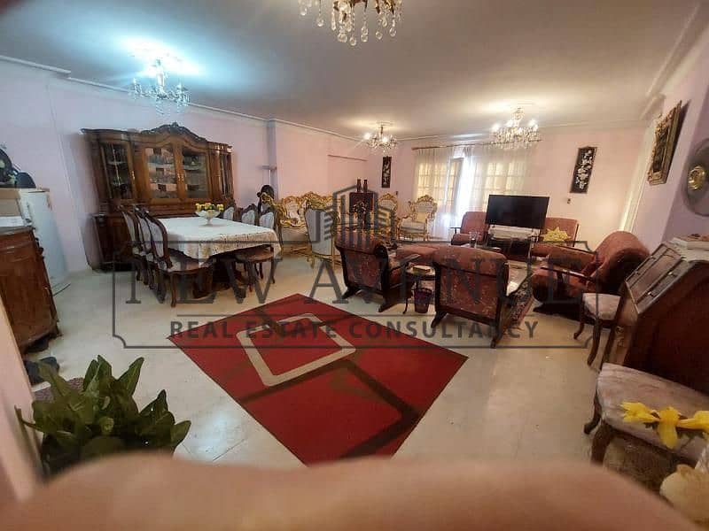 For Sale | Fully furnished apartment in the 8th District – Nasr City, Zakaria Osman Street, in front of Al Wafaa & Al Amal, 4th floor, 200 sqm, 3 bedr – pohled 5