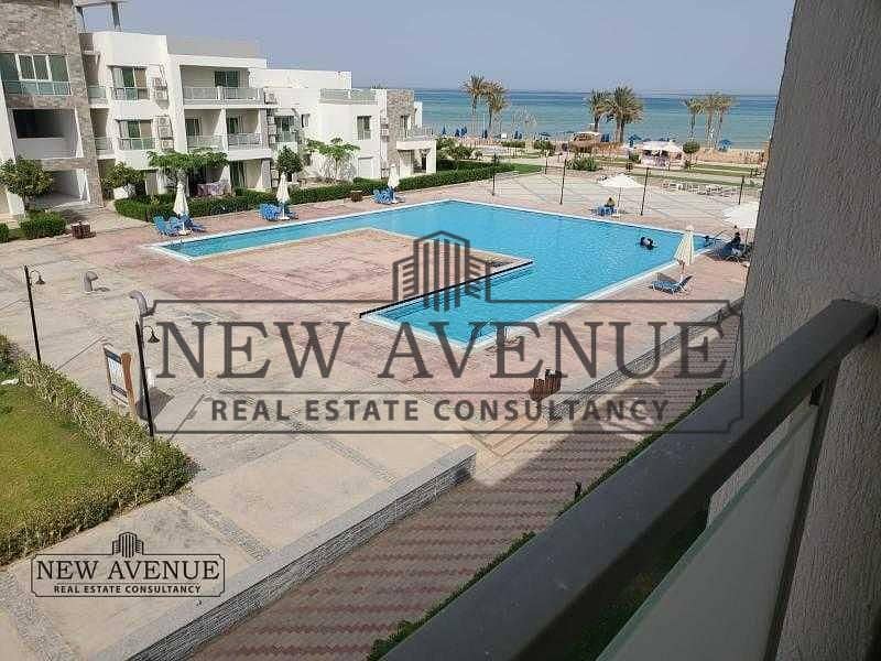 First Row Serviced Chalet in Aroma Ain Sokhna | Full Sea View | 2 bedrooms | Fully Furnished | Ready to Move | side by side with azha - Vista 3