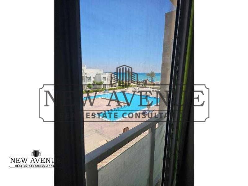 First Row Serviced Chalet in Aroma Ain Sokhna | Full Sea View | 2 bedrooms | Fully Furnished | Ready to Move | side by side with azha - Altro