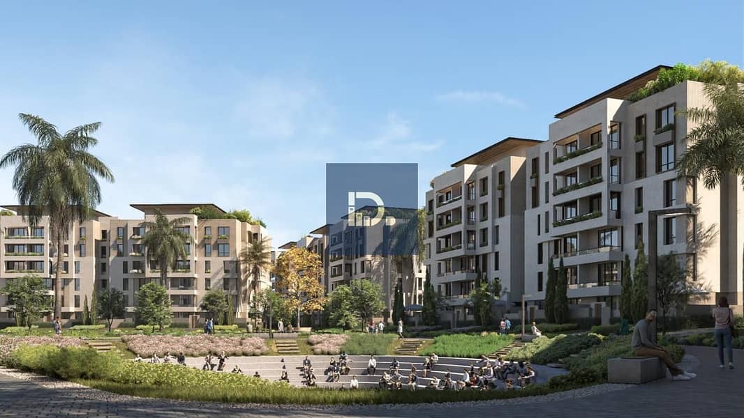 SEVEN Residence compound, October Gardens, 52 acres, full services in front of Zewail University - Installments over 10 years linked to construction with installments. - Aanzicht 4