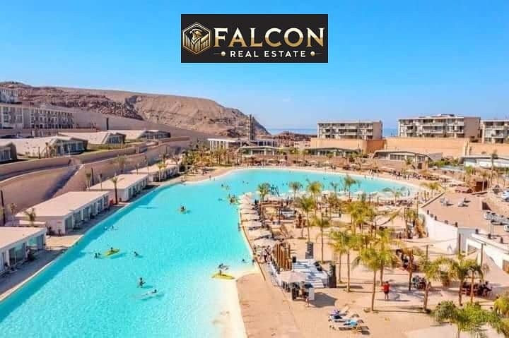 Ground chalet with garden 95 sqm + 102 sqm garden for sale in Monte Galala Ain Sokhna - distinctive sea view near Porto Sokhna, Telal and Blue Blue wi – pohled 3