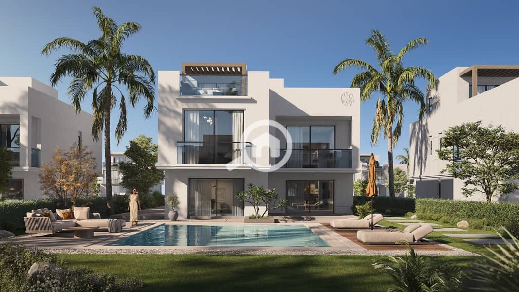 Townhouse for sale, fully finished, with installments in Key Of of Greens, New Zayed. Prime location directly in front of Sphinx Airport. - Mehr