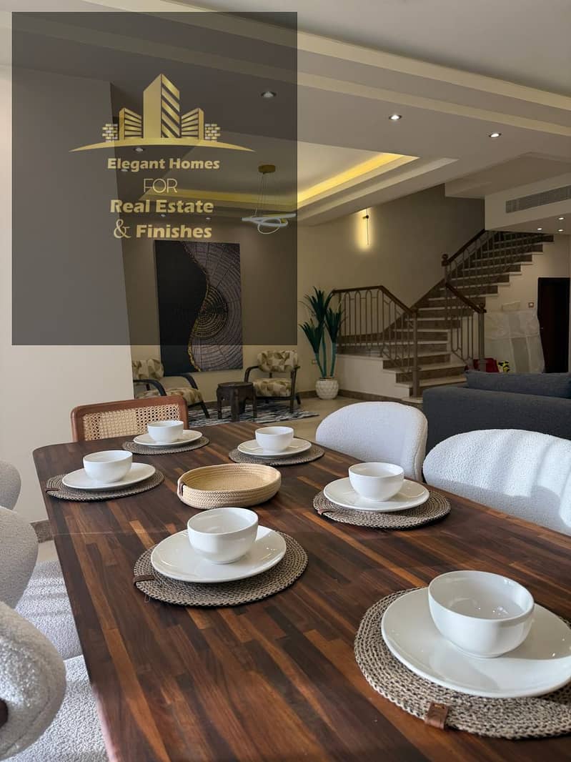 Furnished 4-bedroom hotel villa for rent in Mivida, Fifth Settlement - Widok 2