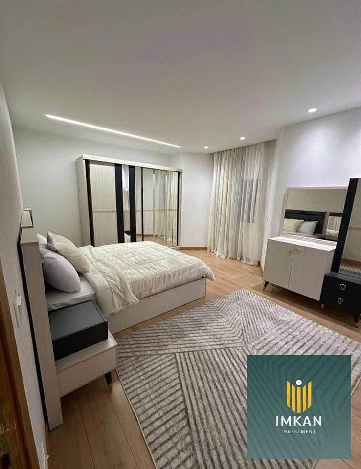 A fully finished, super-lux penthouse with a private swimming pool is for sale in Galleria Moon Valley compound, with installments available. It boast - Altro