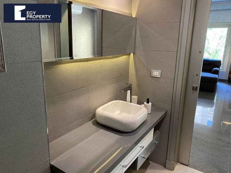 Under market price fully furnished Apartment for sale in the village compound by palm hills with open greenery view - Vista 6