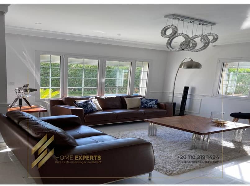 Luxurious furnished Villa with Private Pool For Sale in Katameya Hills _ New Cairo - Widok 2