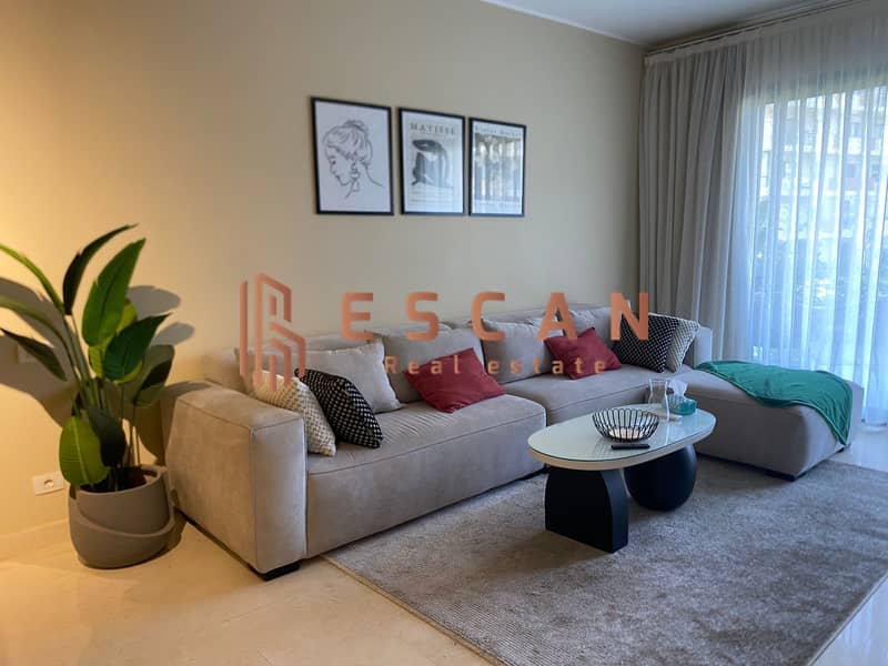 Furnished apartment for rent in Villette Sodic, ground floor with private garden, modern furnishing - Widok 5