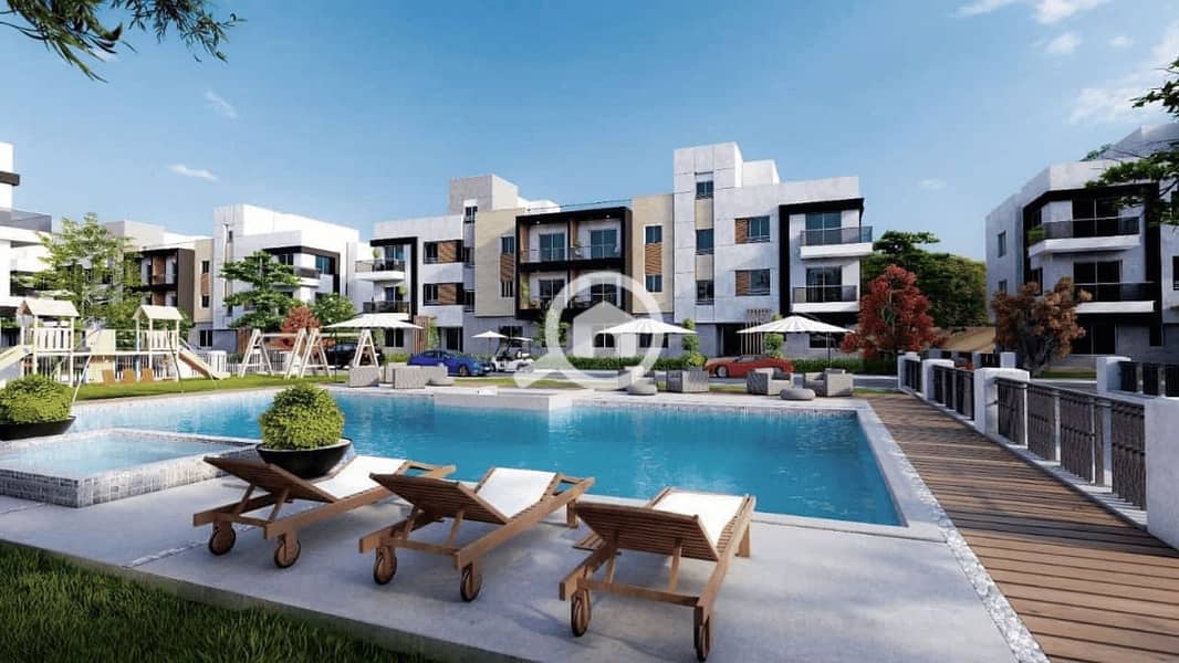 Own an apartment at a very special price in Sheikh Zayed at Genista Compound, close to Mall of Arabia and the 26th of July Corridor, with the lowest d – pohled 3