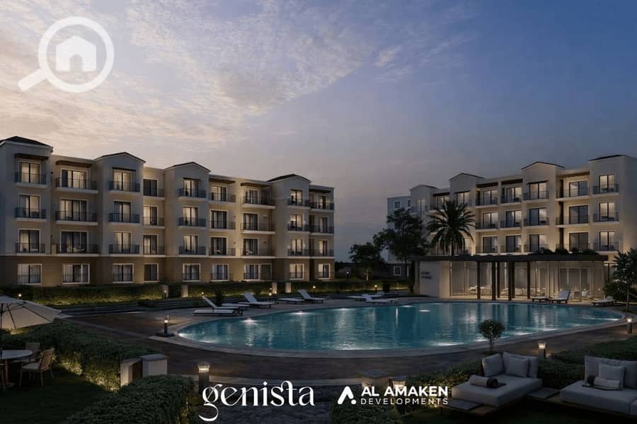 Own an apartment at a very special price in Sheikh Zayed at Genista Compound, close to Mall of Arabia and the 26th of July Corridor, with the lowest d – další