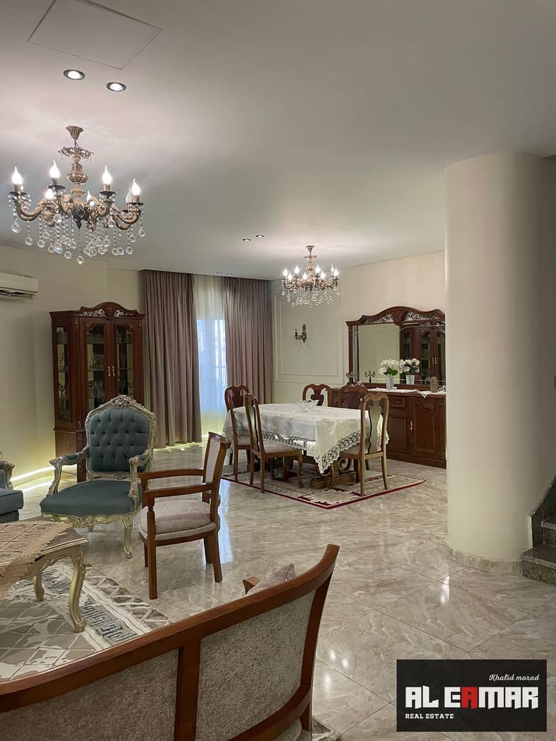 Twin house villa for sale, finished, on the Dahshur link road. - Mehr