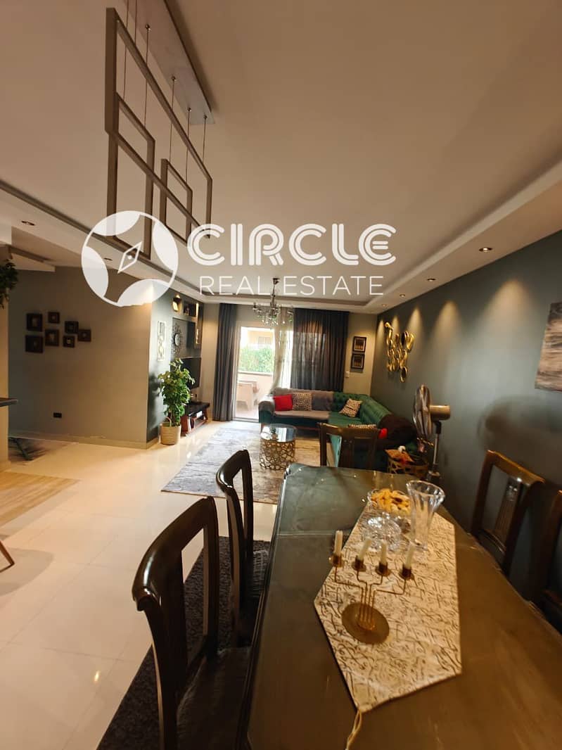 Garden View Ultra Lux Finishing 121m Apartment For Sale In The Square Compound 5th Settlement New Cairo - Widok 5