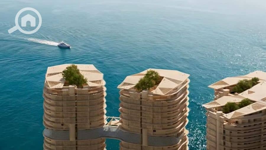 Fully Finished Serviced Apartment for Sale with Sea View and Air Conditioning in the First Towers on the Red Sea in Galala City - Ansicht 3