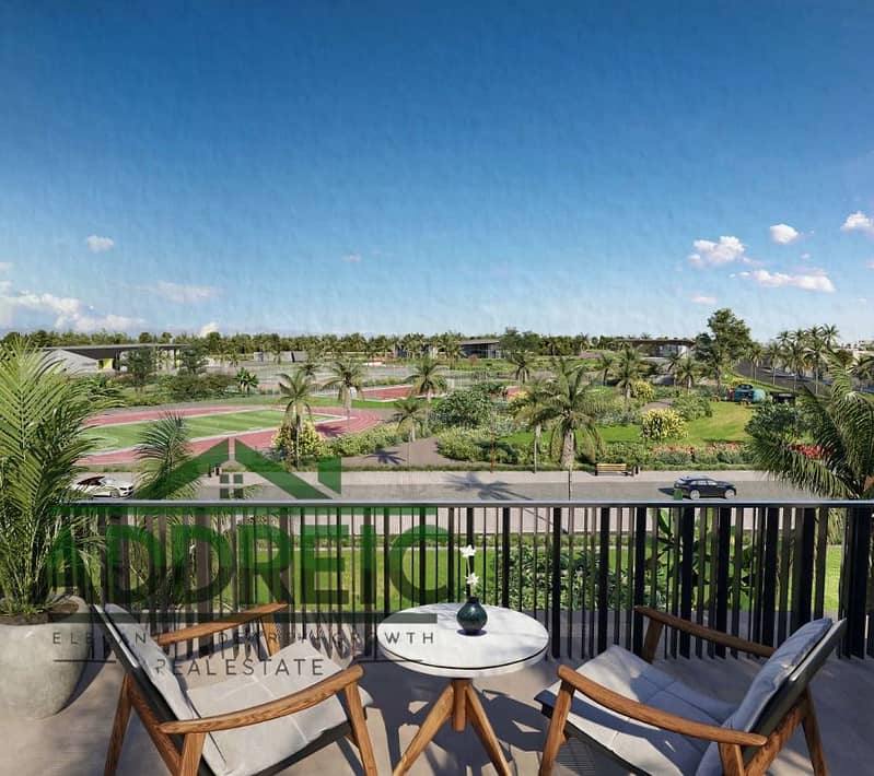 Townhouse 219m² in Sodic East, 3 bedrooms, fully finished, 1.5% down payment and 10-year installments, delivery 2027, a unique opportunity for living - Vista 5