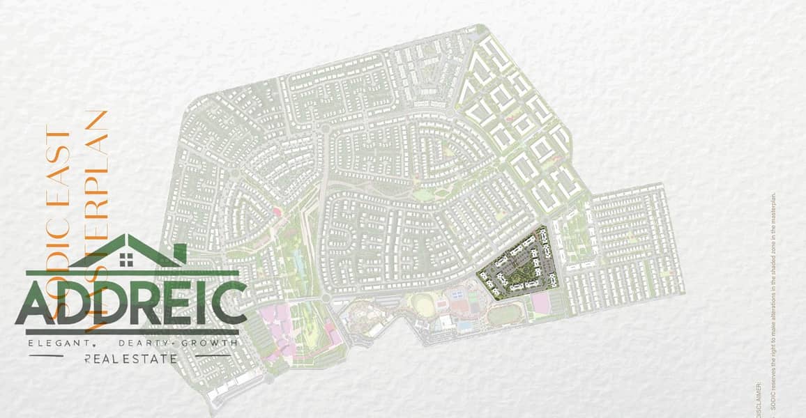 Townhouse 219m² in Sodic East, 3 bedrooms, fully finished, 1.5% down payment and 10-year installments, delivery 2027, a unique opportunity for living - Vista 6