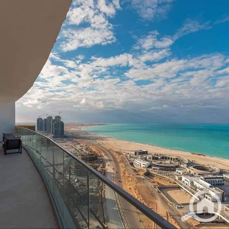 Chalet for sale in the New Alamein Towers, super deluxe finish with central air conditioning and double view - Ansicht 3