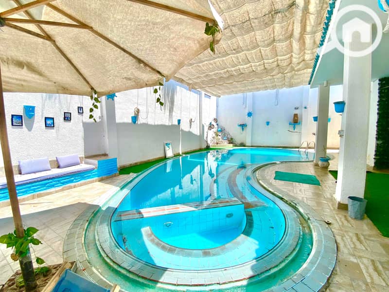 Villa for daily rent in the Greek style located in the Bianchi area in the villas district, El Beitash - in Alexandria, Al Agami - Ansicht 3