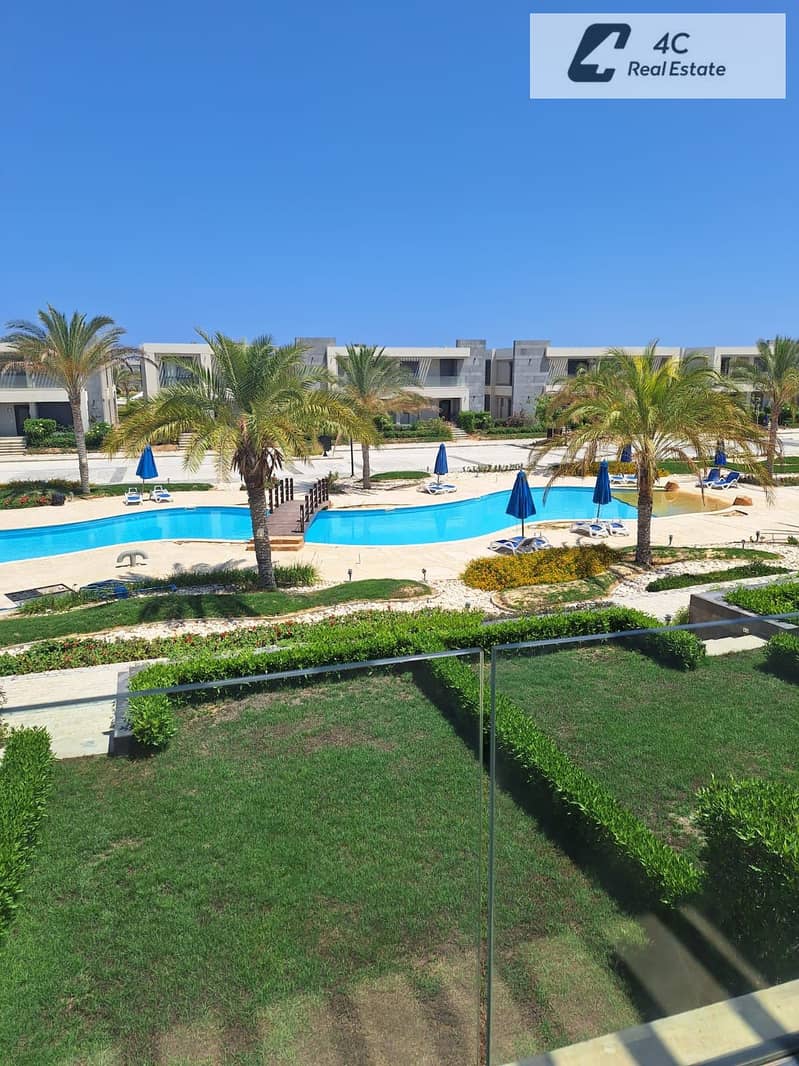 Twin house 3-bedrooms fully finished and furnished with lowest price in market, dirct on the pool very prime location in Lavista Ras El Hekma - Widok 2