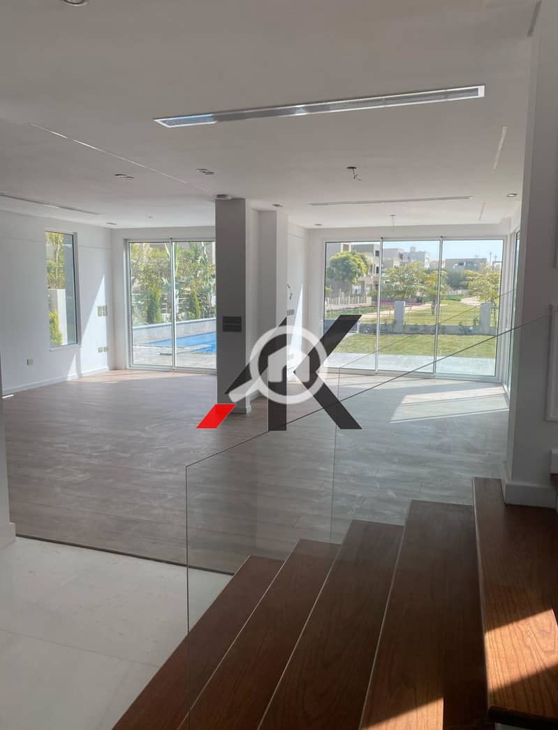 Finished Stand Alone with pool For Rent in Palm Hills Kattameya Extension PK2 - New Cairo - Widok 4