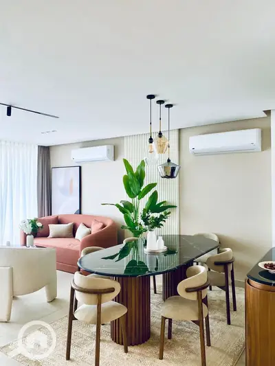 ready to move apartment with garden fully finished for sale in New Zayed by Al Marasem, near the airport