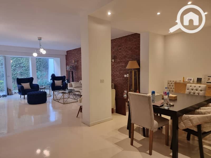 Ground floor apartment with a private garden for rent in Katameya Heights - Widok 2