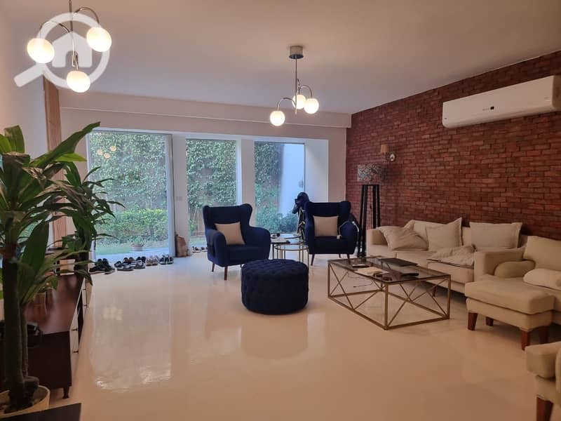Ground floor apartment with a private garden for rent in Katameya Heights - Widok 3