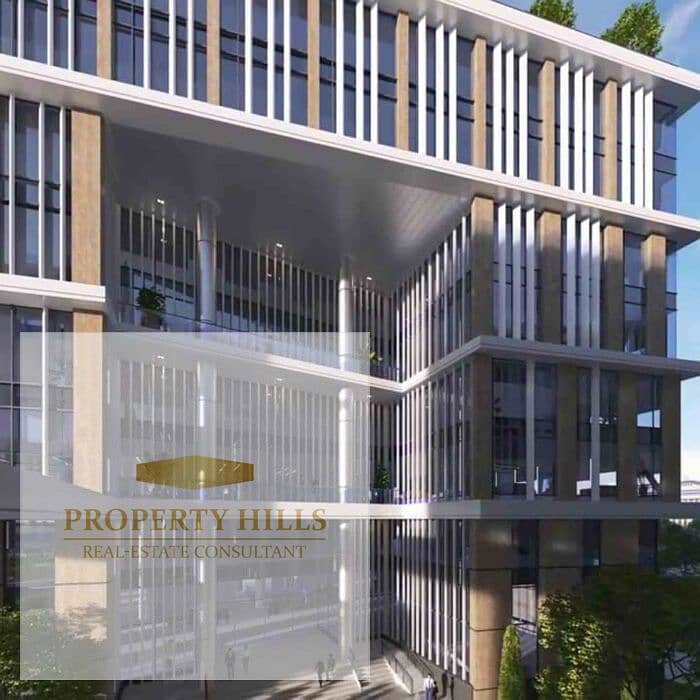 For rent Shop or Clinic 45 sq m fully finished in Cairo Business Plaza Fifth Settlement New Cairo Prime location open view. - Vista 4