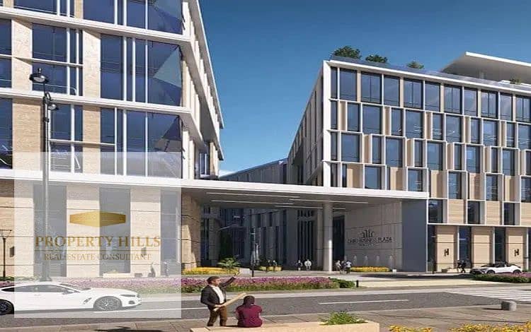 For rent Shop or Clinic 45 sq m fully finished in Cairo Business Plaza Fifth Settlement New Cairo Prime location open view. - Vista 5