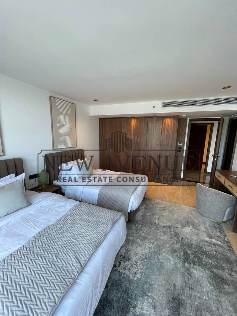 Serviced Apartment Finished with ACs Delivery 2026 in Marriott Residence Heliopolis with down payment and installments - Widok 5