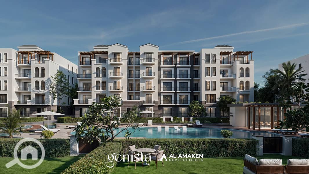 A north-facing apartment for sale at a bargain price in the most prestigious and distinguished compound, facing Al Rabwa, in the heart of Sheikh Zayed - Widok 5