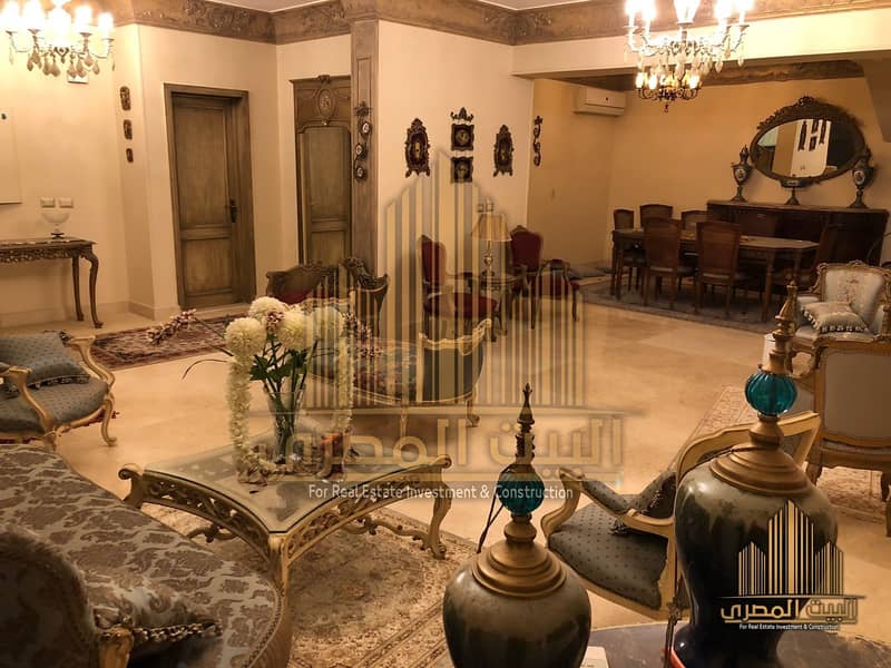 Furnished villa for rent in Al Rehab 10th District, T1, with special finishes. - Mehr