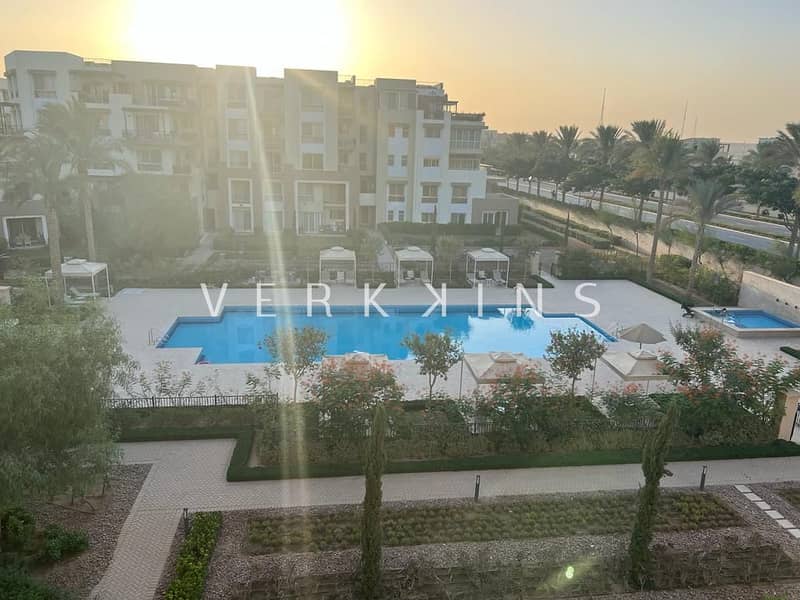 FURNISHED APARTMENT RENT OVERLOOKING POOL DIRECTLY SIERRAS 184 SQM IN UPTOWN CAIRO MOKATTAM - Ansicht 6