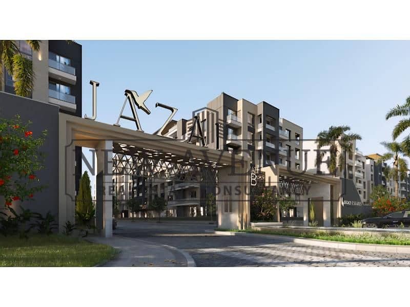 Ground apartment in compoud jazal el sheikh zayed 3 bedrooms and 3 bathrooms 160 meter and 70 meter garden delivery 2027 and installments till 2034 – další