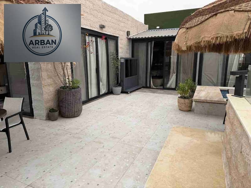 For rent: Furnished hotel-style penthouse apartment with a small pool in Zahraa El Maadi, within the Rehana Avenue compound. Excellent location, close to all services, restaurants, international brands, and main roads. - Bild 3