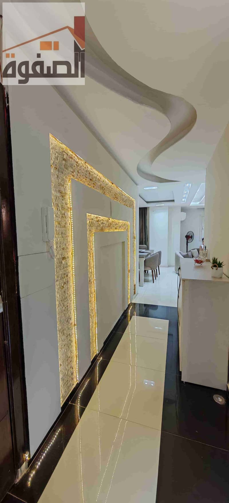 Furnished apartment for rent, first occupancy, consisting of 3 rooms, a reception, and 2 bathrooms, close to Mall 50 and KFC. - Bild 4