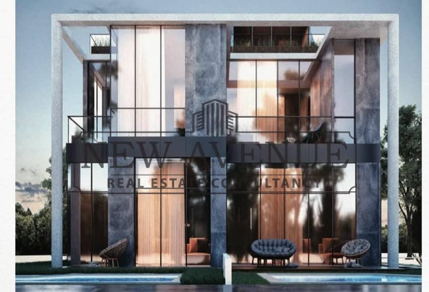 Twin house Villa Overlooking Lagoon View Constructed at Bloomfields Mostakbal City with Installments - Ansicht 5