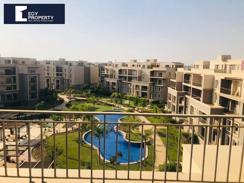 Pool View Apartment For Sale In October Plaza - 6th of October , Ready To Move ! - Vista 3