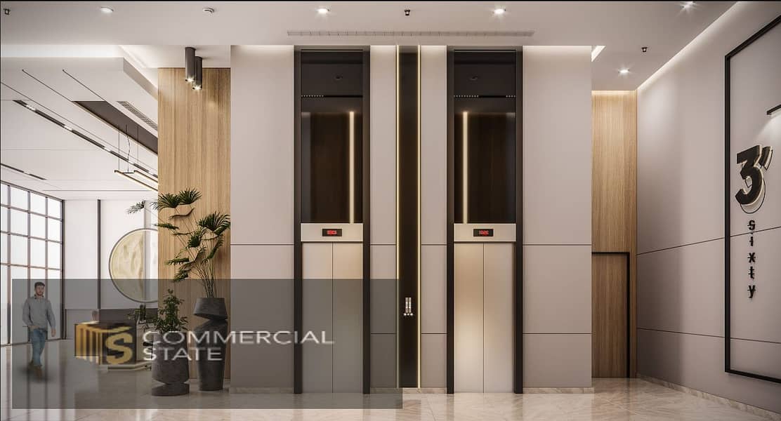 Finished Office at 3’sixty 84m for Rent -New Cairo - Widok 5