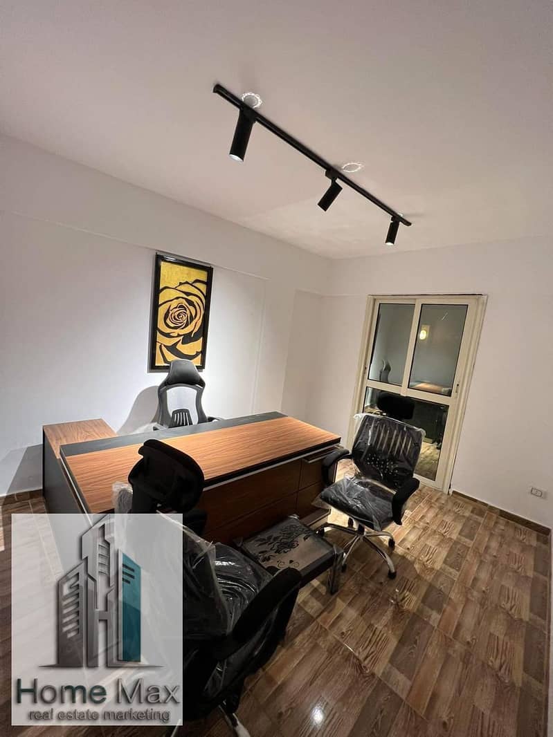 Furnished administrative headquarters for rent on the ground floor with a garden and a private entrance, suitable for all companies and administrative headquarters in Sheikh Zayed. - Widok 4