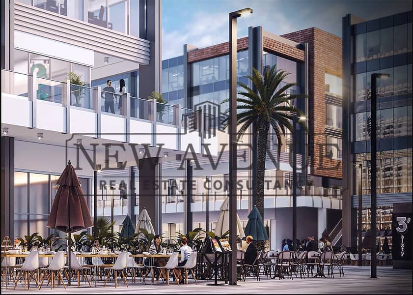 Admin Office semi finished for rent in Three sixty New Cairo by LMD - Widok 4