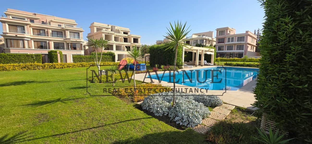 Twin house Villa for Rent Fully furnished in Top View compound New Cairo Prime Location Overlooking on the Pool - Widok 3
