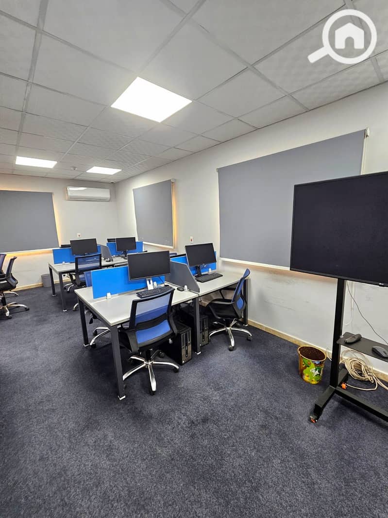 Unique administrative headquarters 150m furnished ultra modern for rent in prime location Maadi - Vista 6