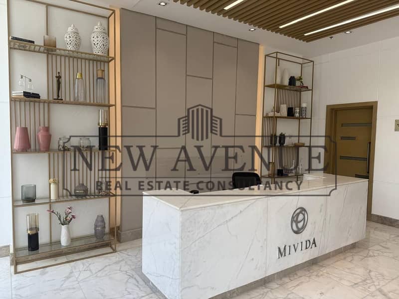 Accessible Prime location Adminstrative office 117 sqm for rent at Mivida South 90 New Cairo - Widok 4