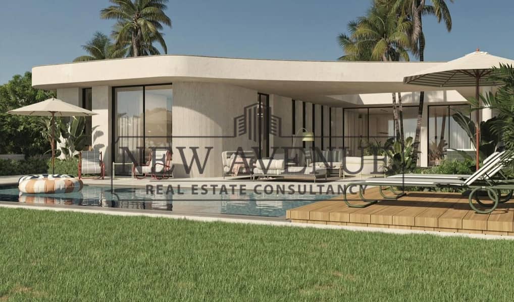 Fully Finished Ground Chalet in Playa Ras Elhekma with Large Land and Low Over - Widok 5