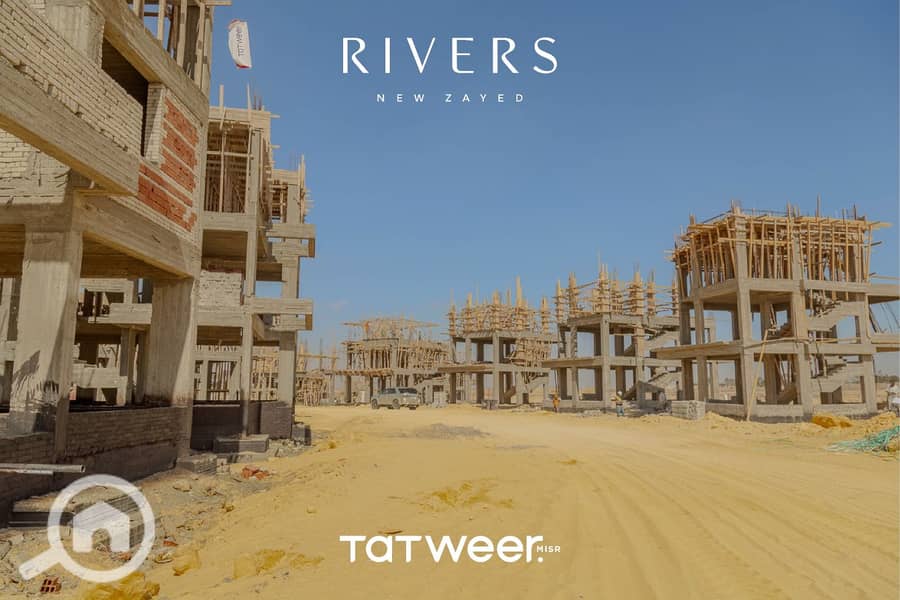 twinhouse in rivers compound new zayed next to sodic and emaar directly on cairo alex desert road installments over 10 years nearest delivery - Widok 2