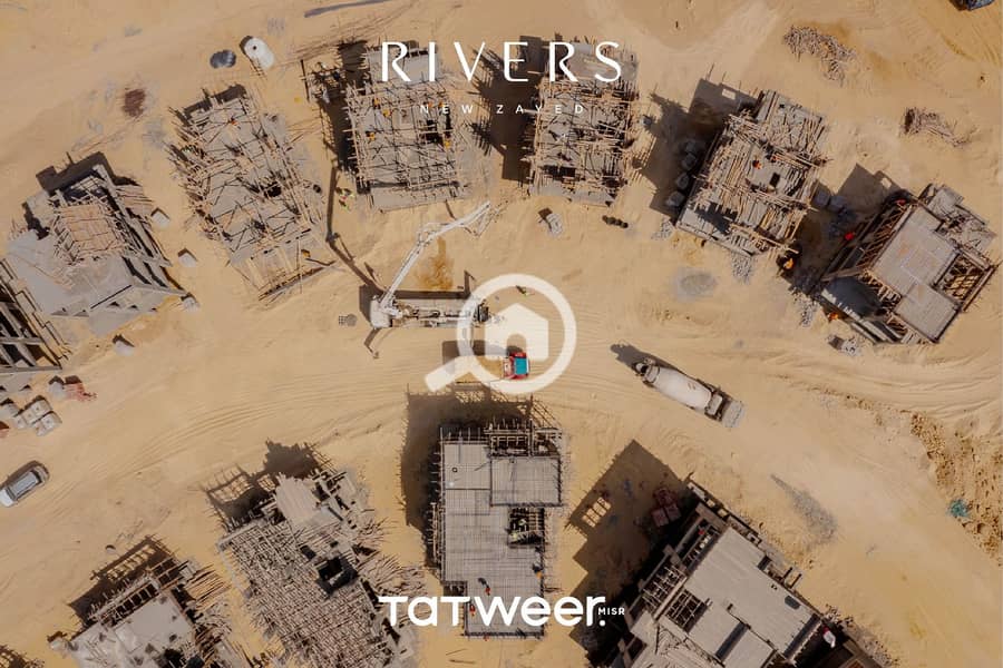 twinhouse in rivers compound new zayed next to sodic and emaar directly on cairo alex desert road installments over 10 years nearest delivery - Widok 4