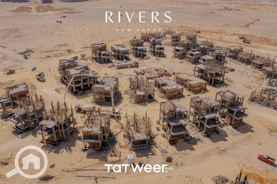 twinhouse in rivers compound new zayed next to sodic and emaar directly on cairo alex desert road installments over 10 years nearest delivery - Więcej
