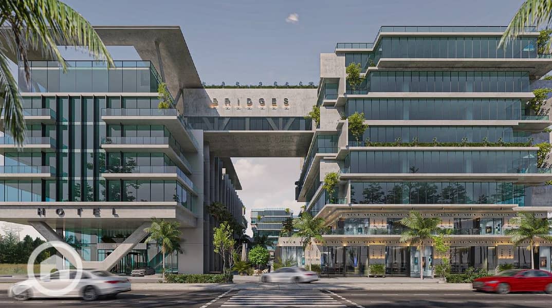 Office for sale with installment plans, fully finished, directly on 26th of July Corridor, next to Arkan Plaza, in one of the most vibrant commercial - Mehr