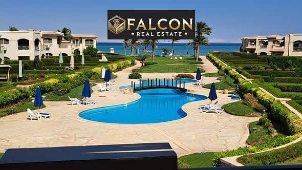 A beachfront chalet, ready for immediate occupancy, fully finished and ready for summer vacation, is for sale in La Vista Sokhna village, next to Tela - Mehr