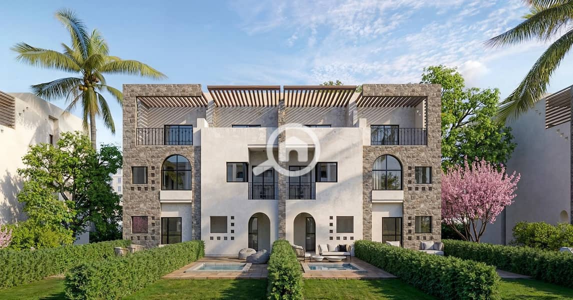 Fully finished chalet in a prime location overlooking the lagoon for sale on installments in North Coast - Vue 6