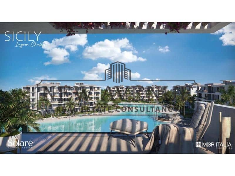 fully finished townhouse direct on landscape early delivery with best price with installments for sale in Solare North coast developed by Misr Italia – pohled 4